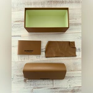EMPTY Burberry box with matching case and wipe inside